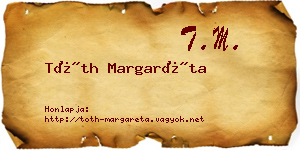 Tóth Margaréta névjegykártya