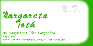 margareta toth business card