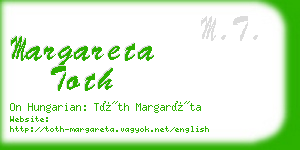 margareta toth business card